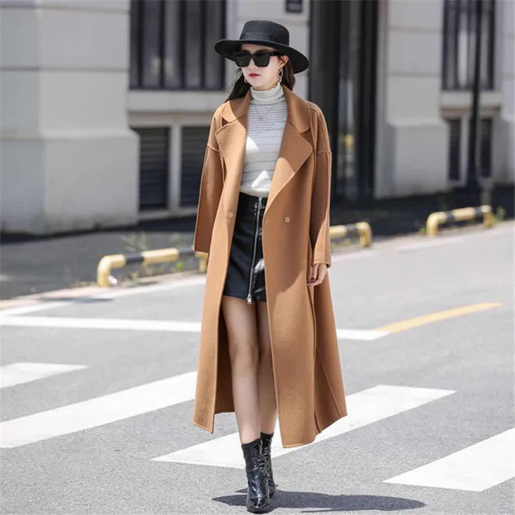 Customized high quality women winter autumn ladies fashion wool coat jacket