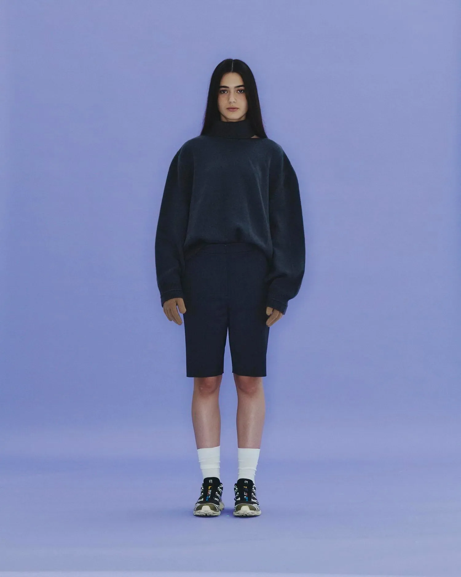 Cut-out Turtleneck