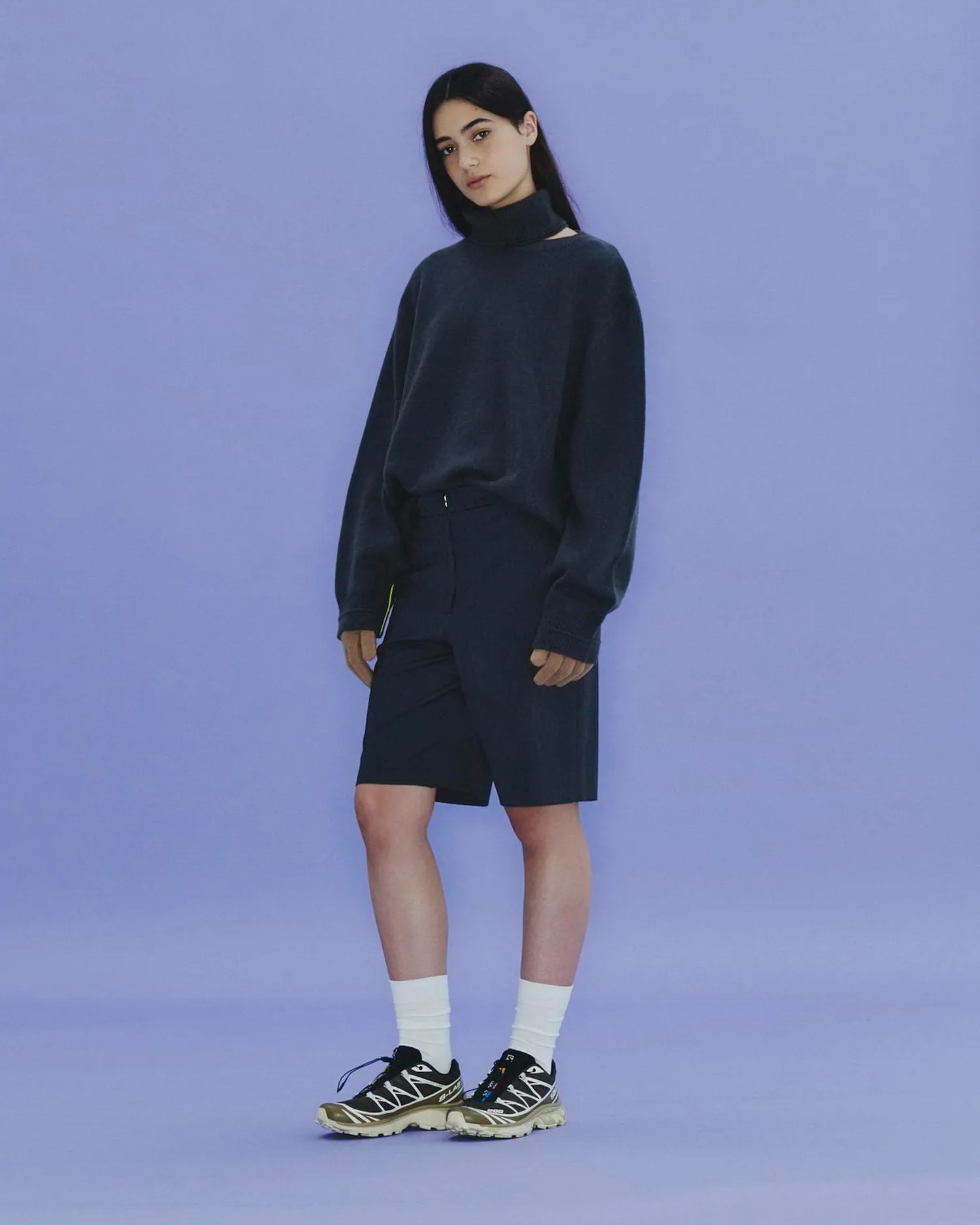 Cut-out Turtleneck
