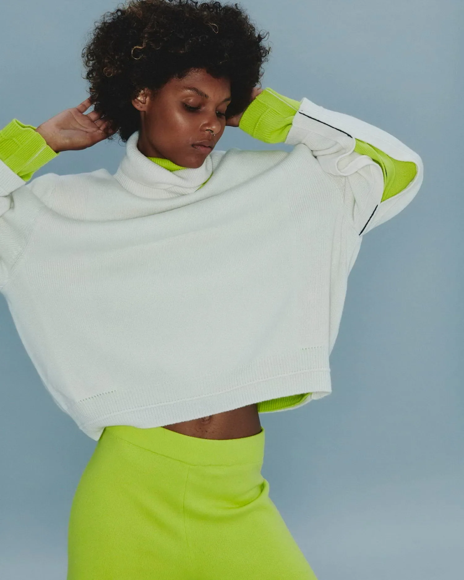 Cut-out Turtleneck