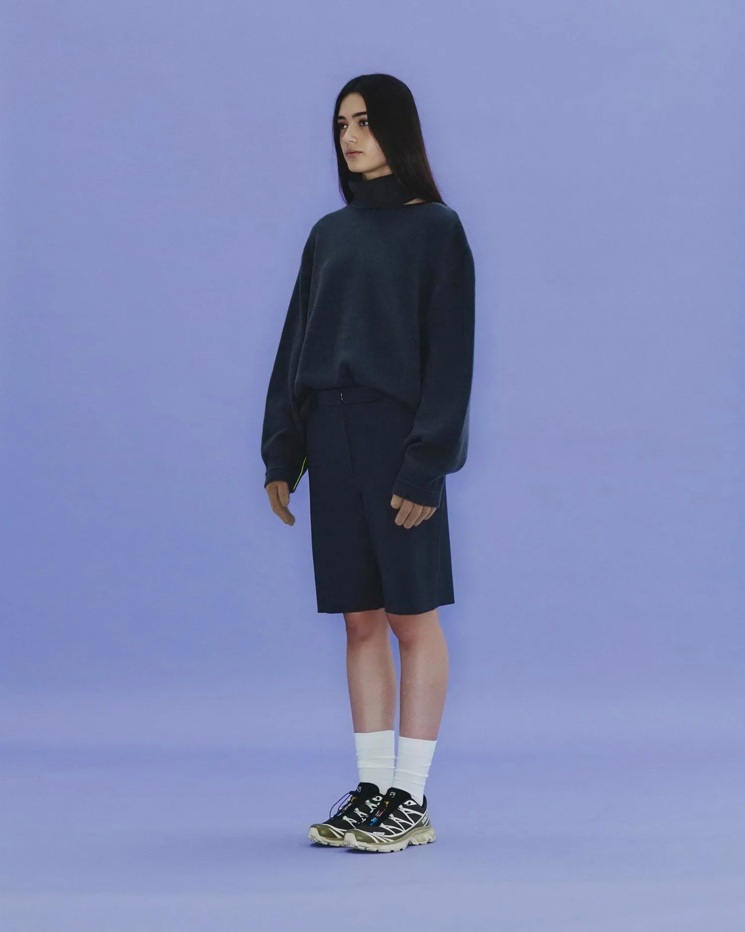 Cut-out Turtleneck