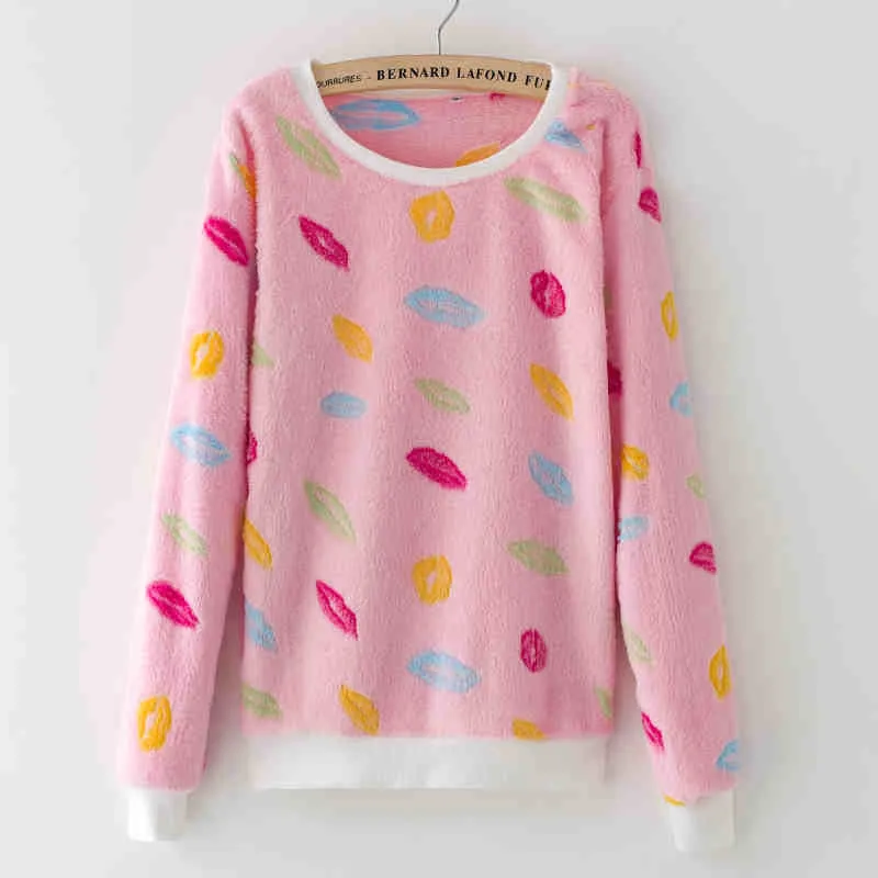Cute Teddy Bear Harajuku Christmas Sweater Womens Sweaters Fashion Winter Lined Wool Sweater Cashmere Knitted Sweater Wol