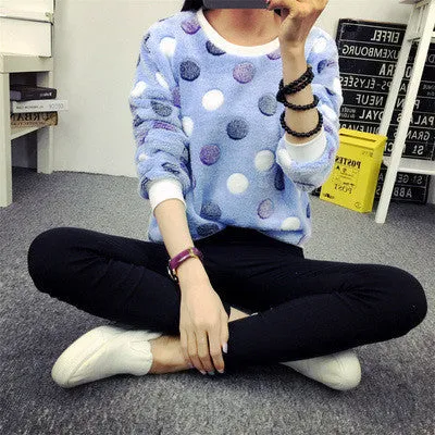 Cute Teddy Bear Harajuku Christmas Sweater Womens Sweaters Fashion Winter Lined Wool Sweater Cashmere Knitted Sweater Wol