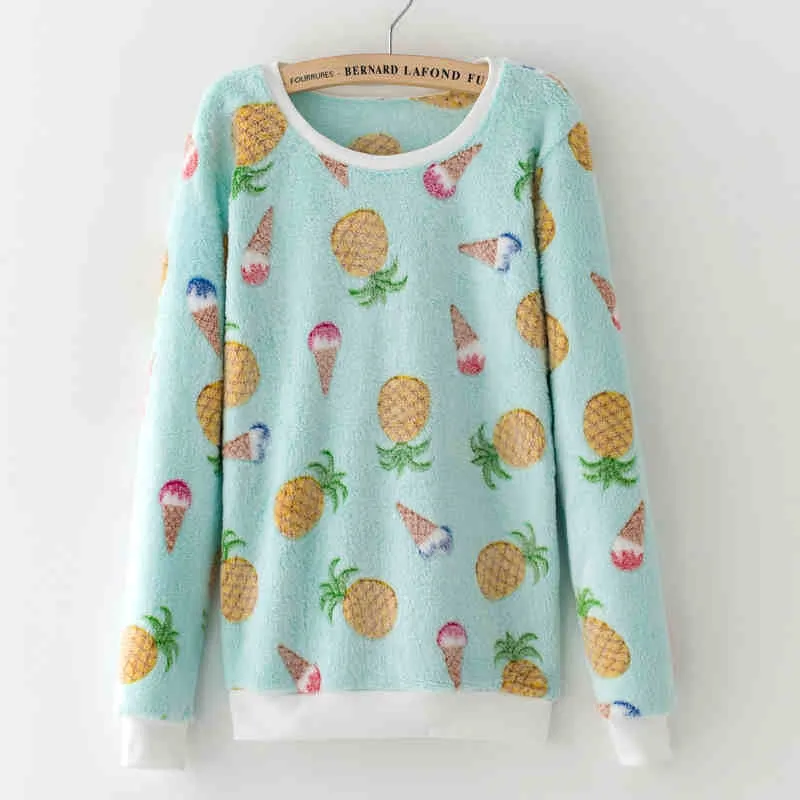 Cute Teddy Bear Harajuku Christmas Sweater Womens Sweaters Fashion Winter Lined Wool Sweater Cashmere Knitted Sweater Wol