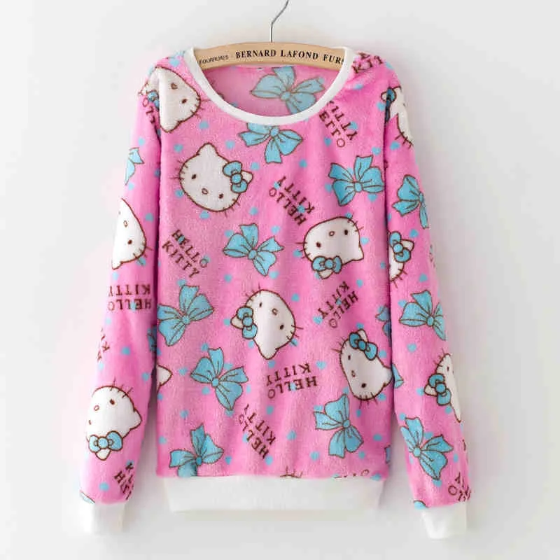 Cute Teddy Bear Harajuku Christmas Sweater Womens Sweaters Fashion Winter Lined Wool Sweater Cashmere Knitted Sweater Wol