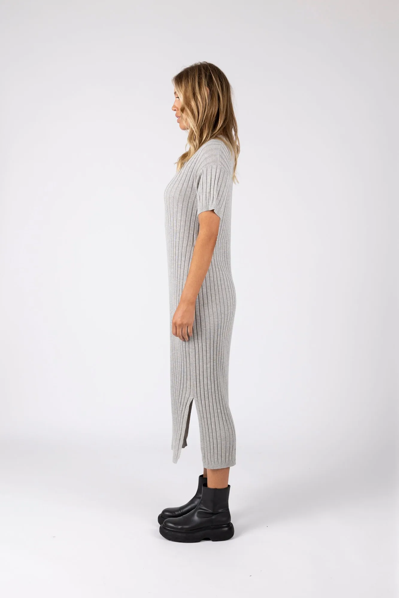 Day Off Knit Maxi - Silver Marle