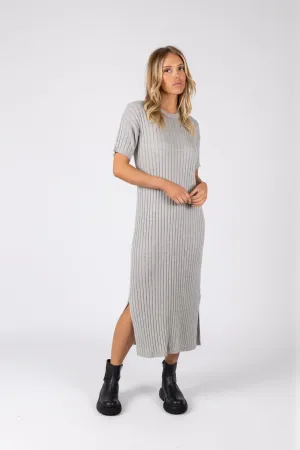 Day Off Knit Maxi - Silver Marle
