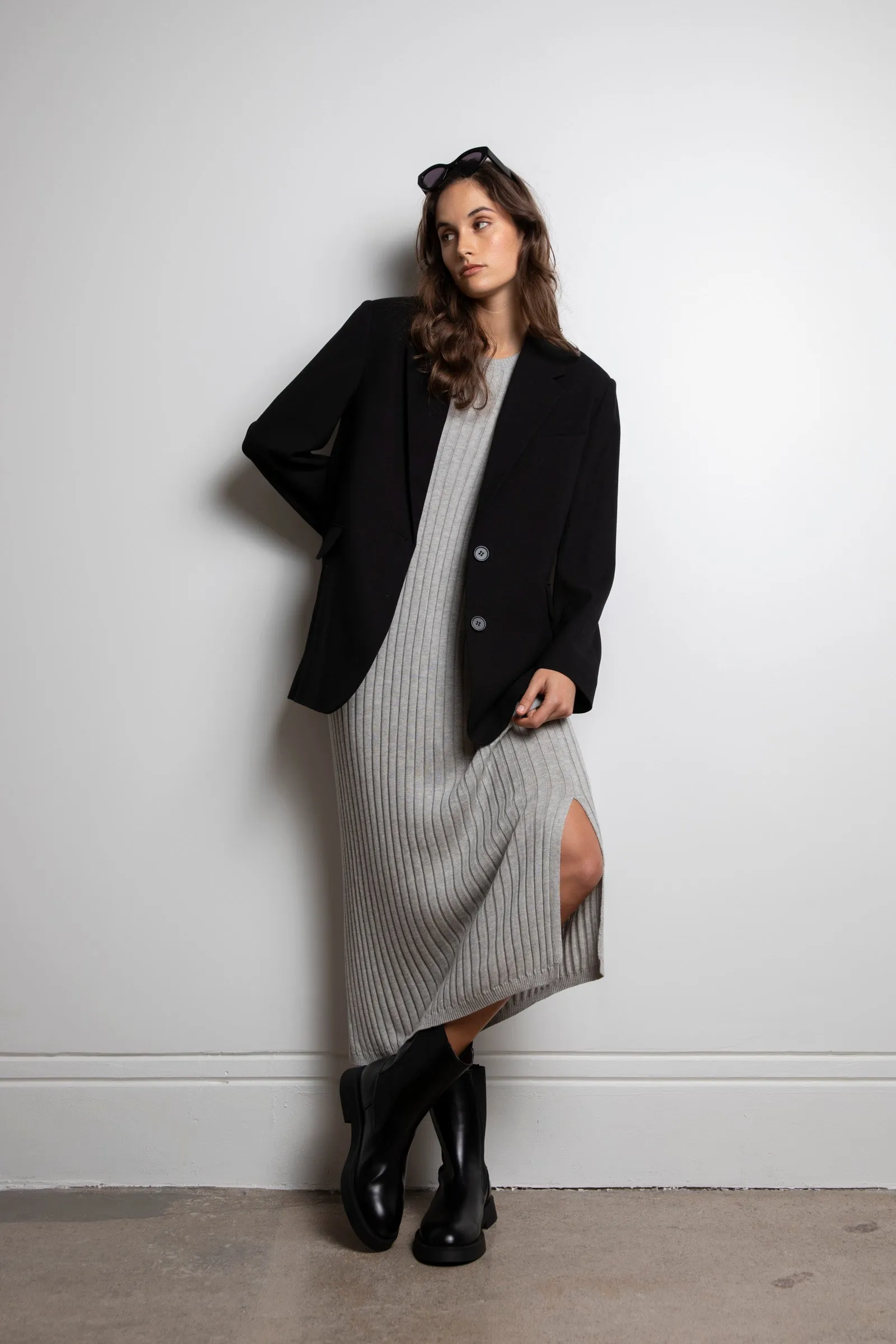 Day Off Knit Maxi - Silver Marle