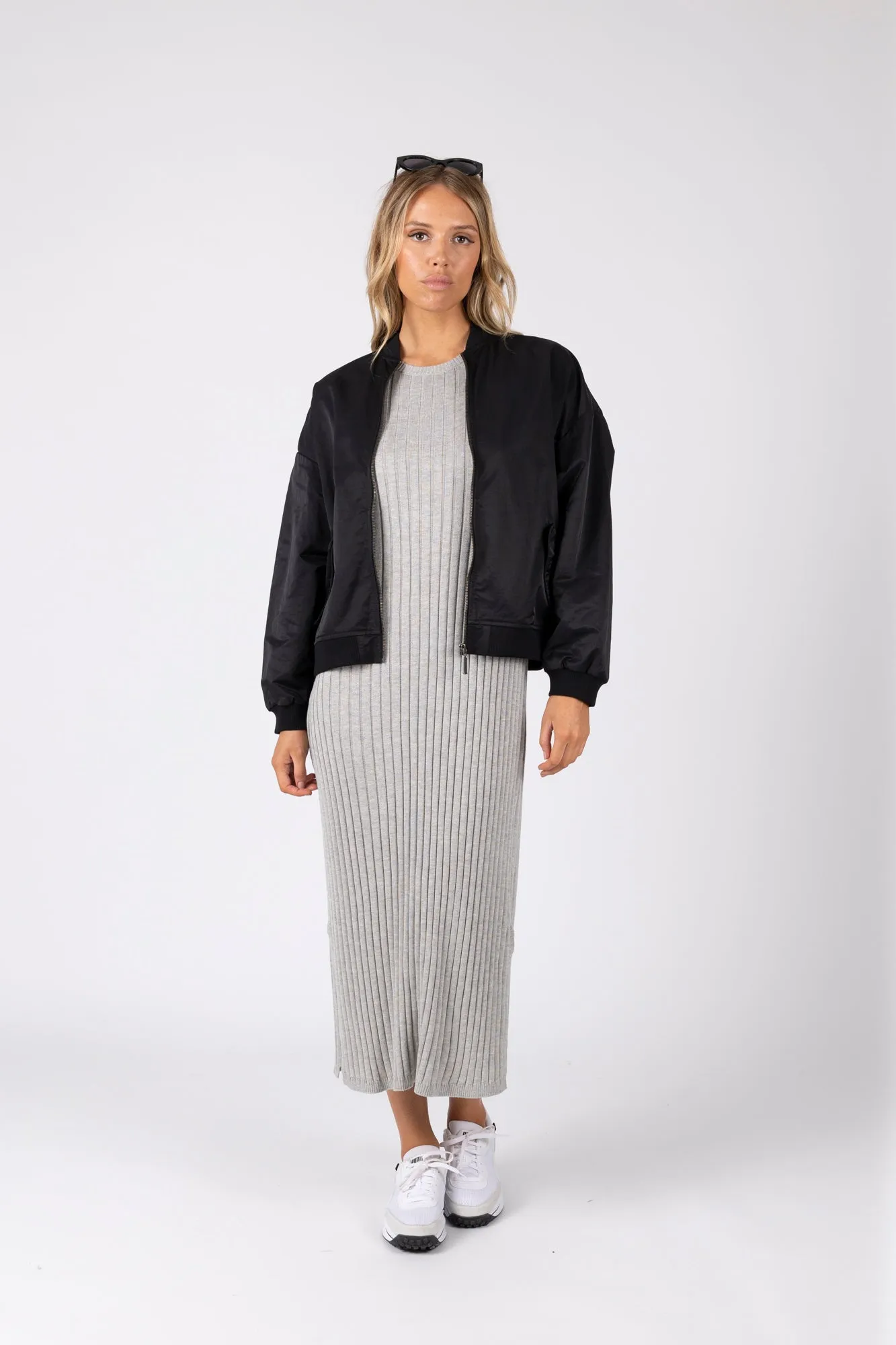 Day Off Knit Maxi - Silver Marle