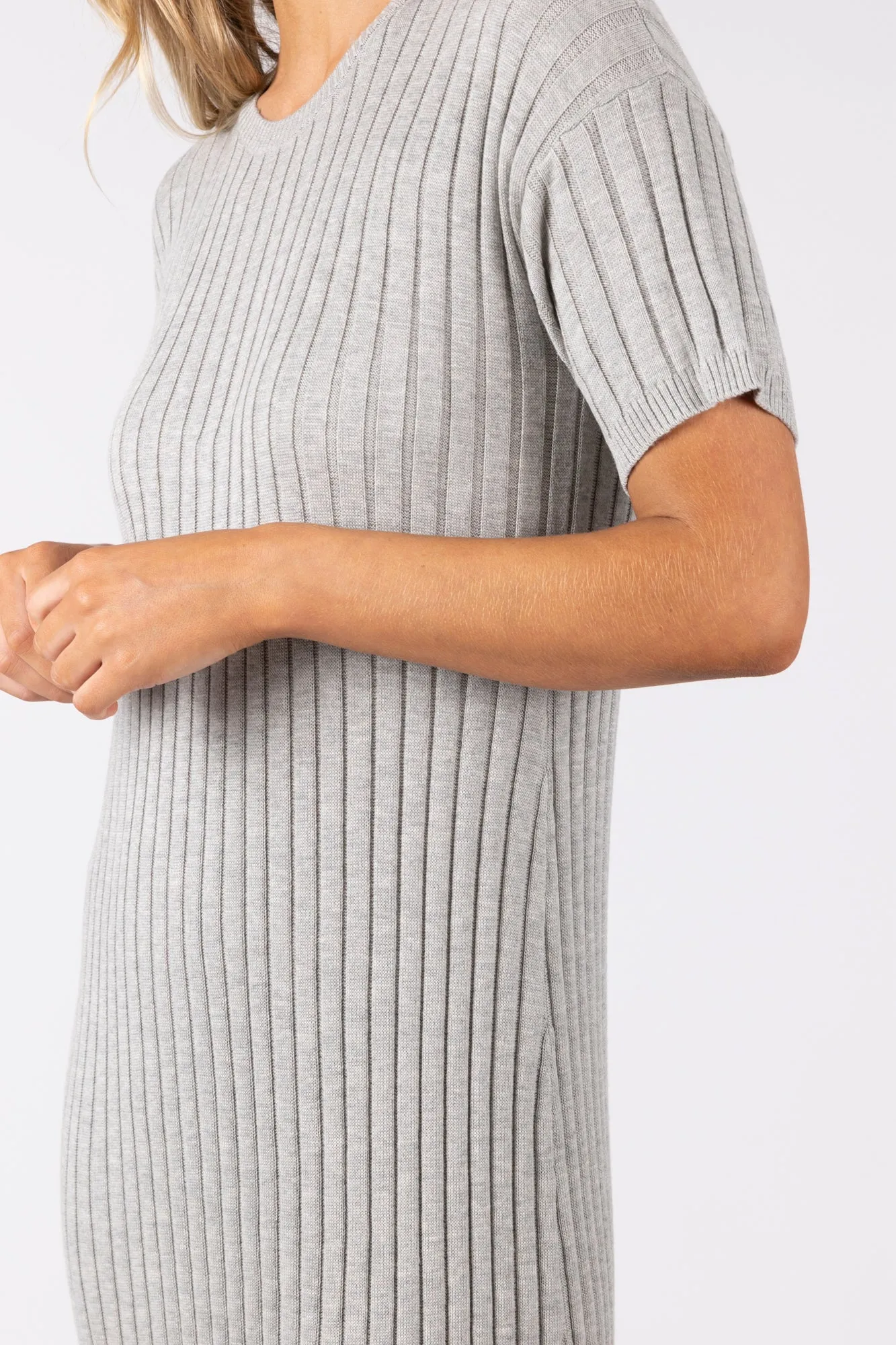 Day Off Knit Maxi - Silver Marle