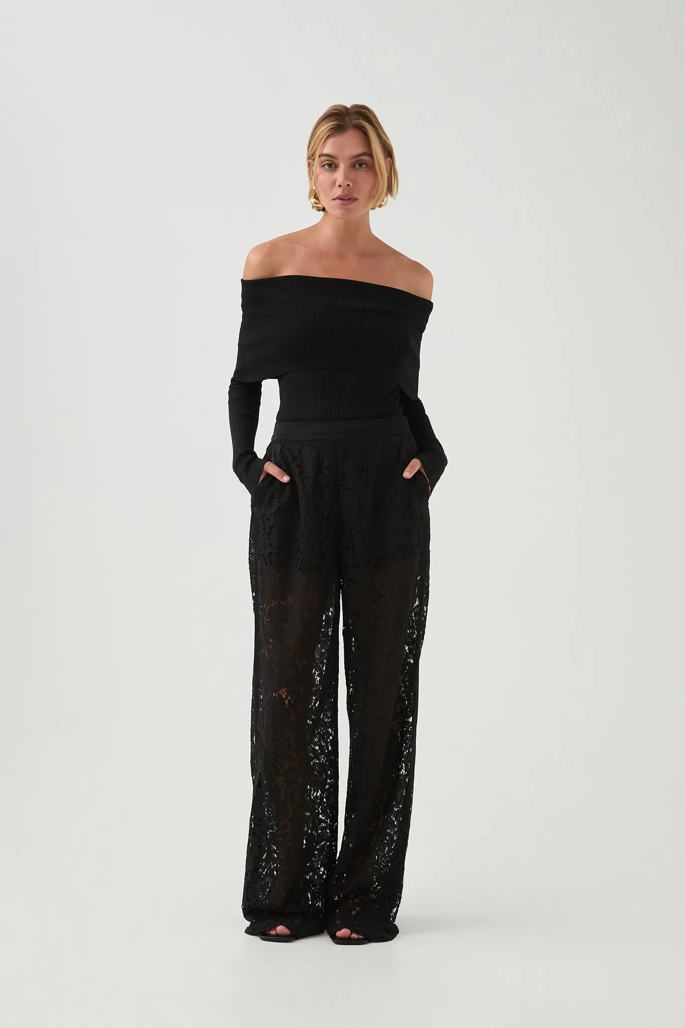 Deia Off Shoulder Long Sleeve Top
