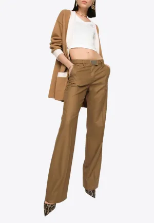 DG Logo Plaque Straight-Leg Pants