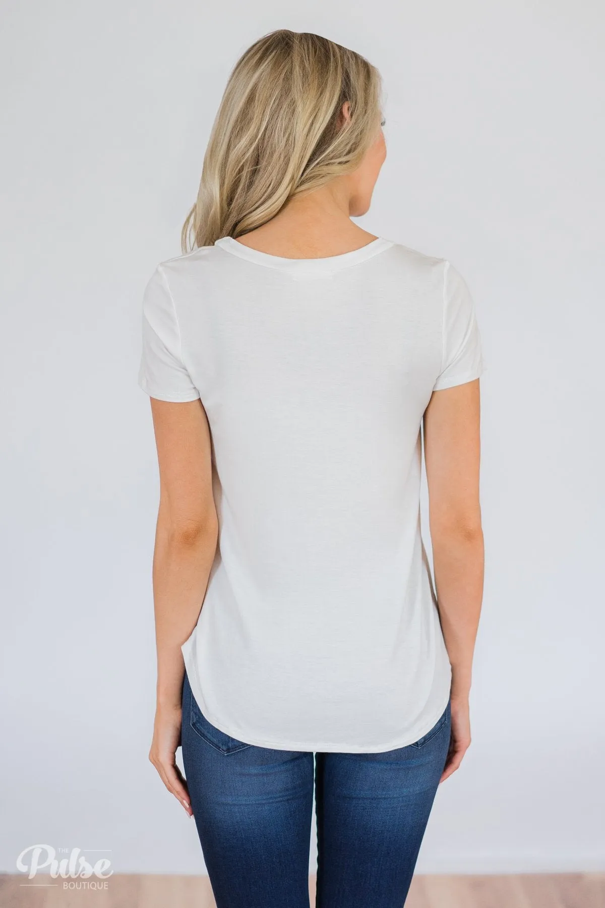 Distressed Rainbow Top
