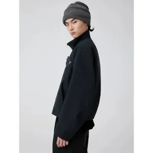 Double Placket Zip-Up Jacket