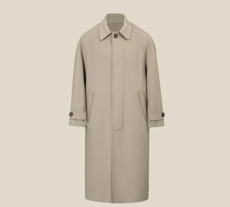 Double-Sided Wool Overcoat