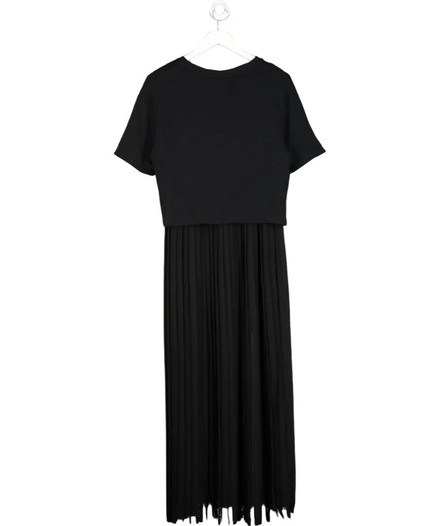 Each x Other Black Tee & Pleated Slip Dress UK XS