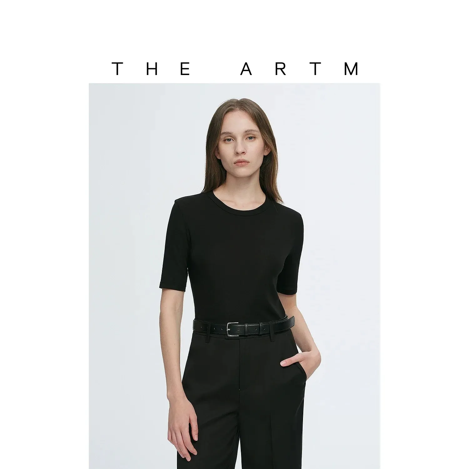 Elegant Black Fitted Tee