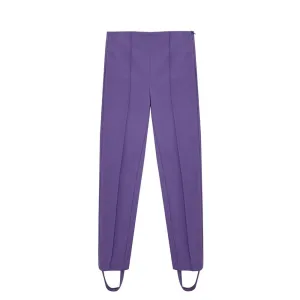 Elegant Purple Viscose Pants