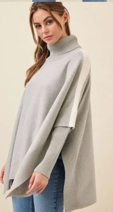 Elevated Contrast Stripe Sweater-Final Sale