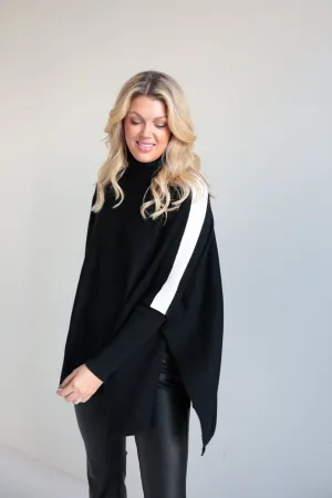 Elevated Contrast Stripe Sweater-Final Sale