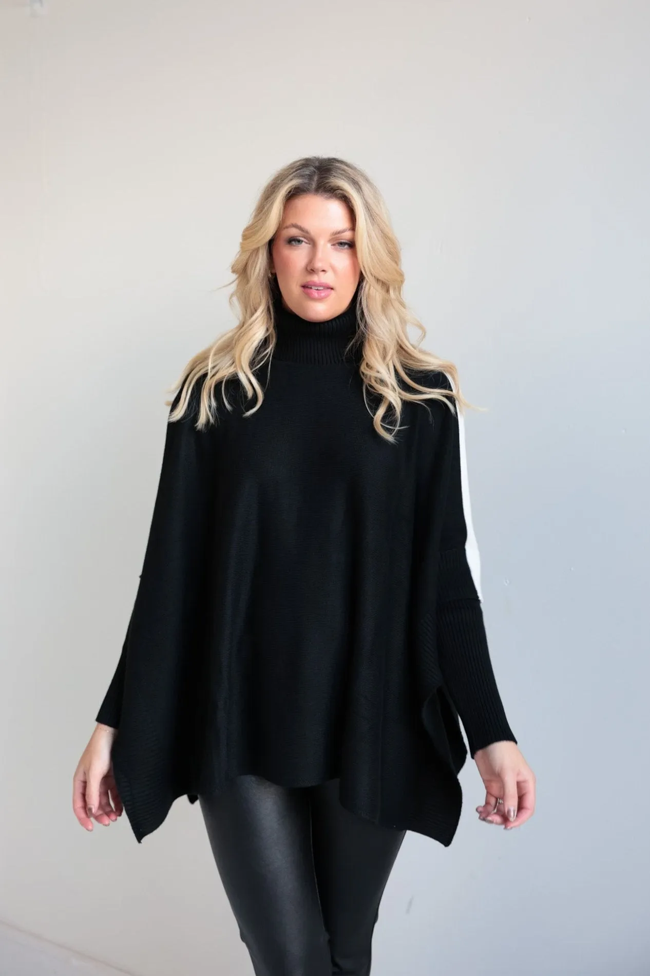 Elevated Contrast Stripe Sweater-Final Sale