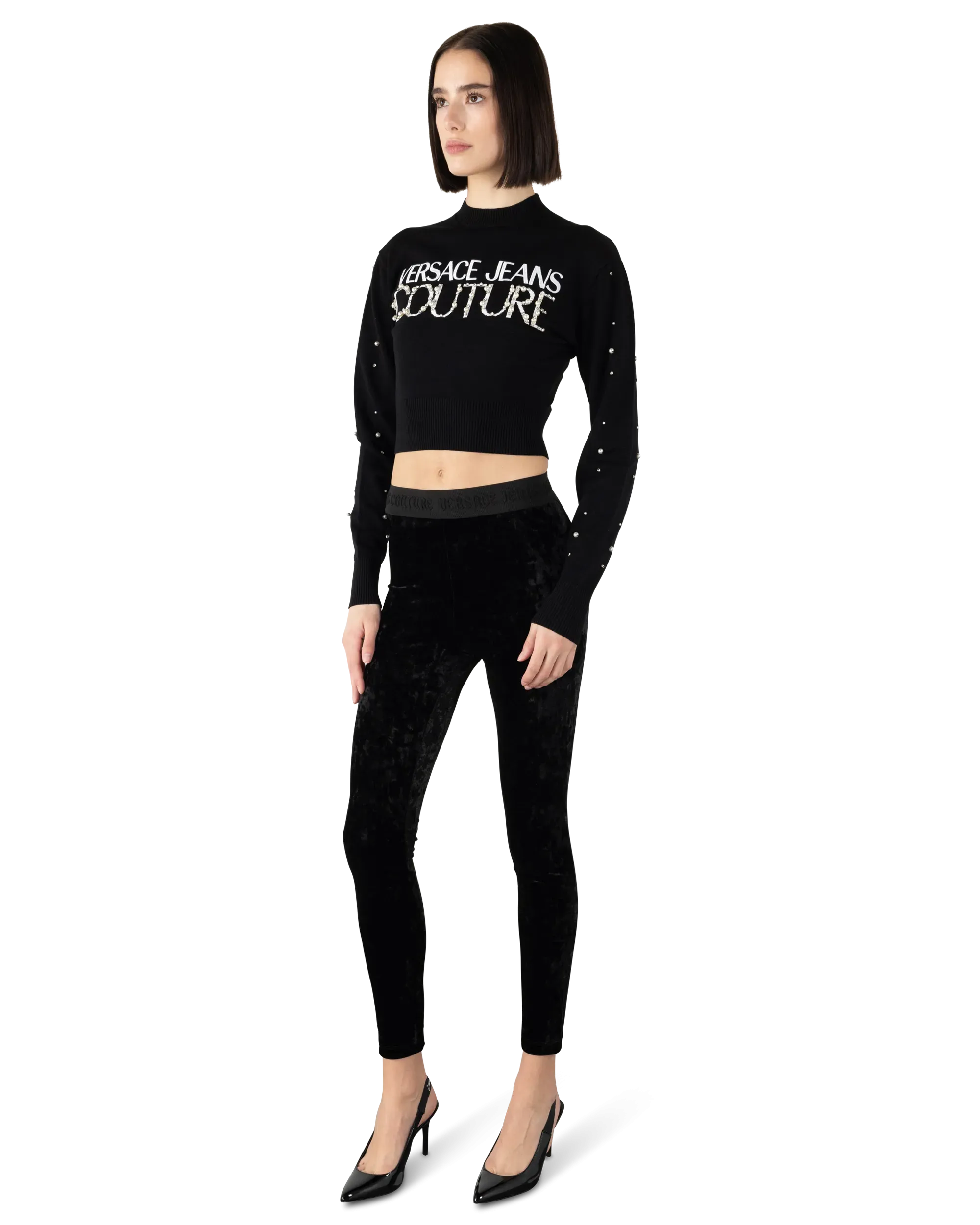 Embellished Logo Sweater
