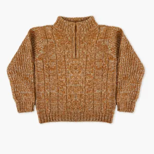 Eminent Boys Mock Neck Sweater - Oatmeal