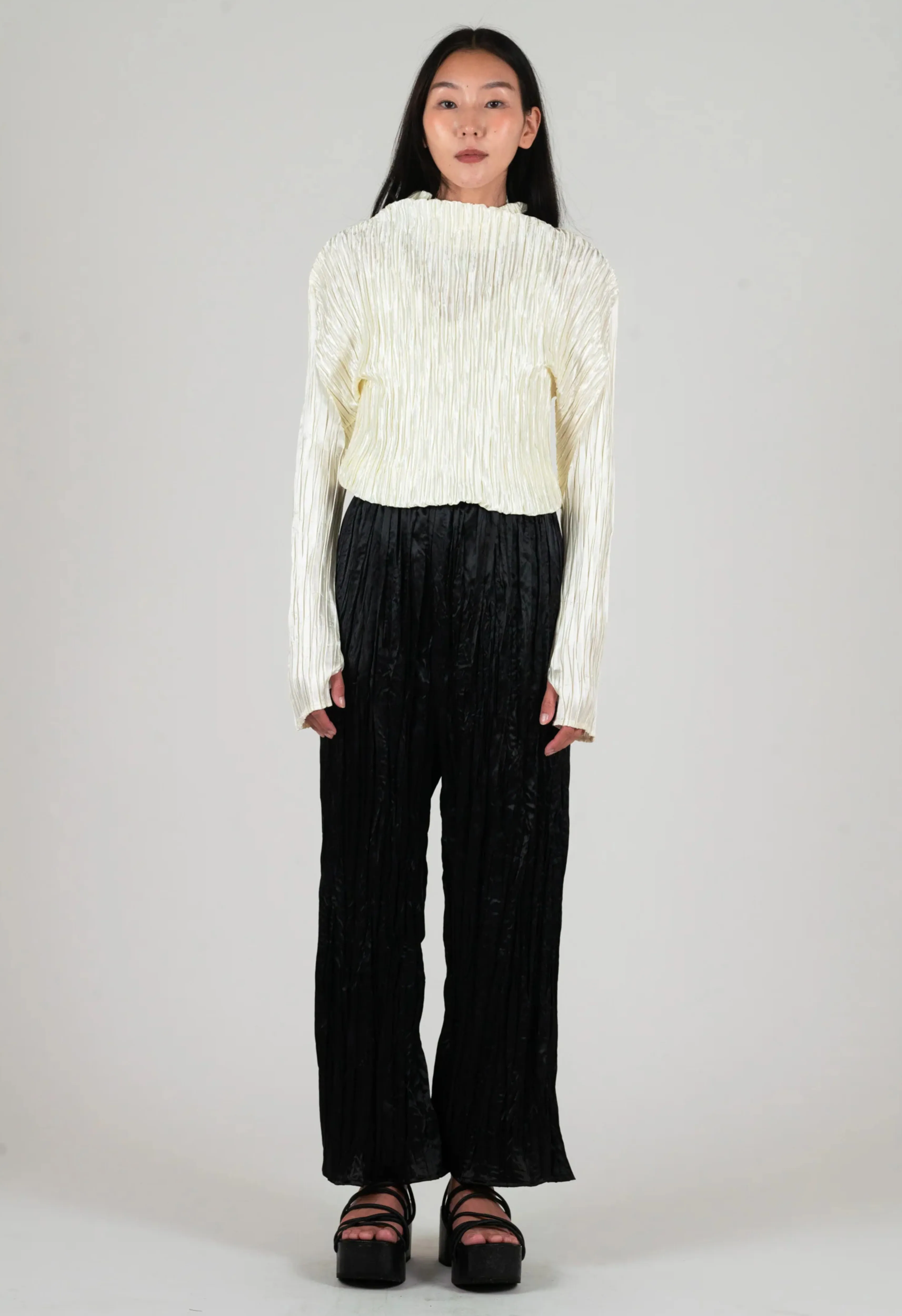 Erosion Turtleneck in Pearl