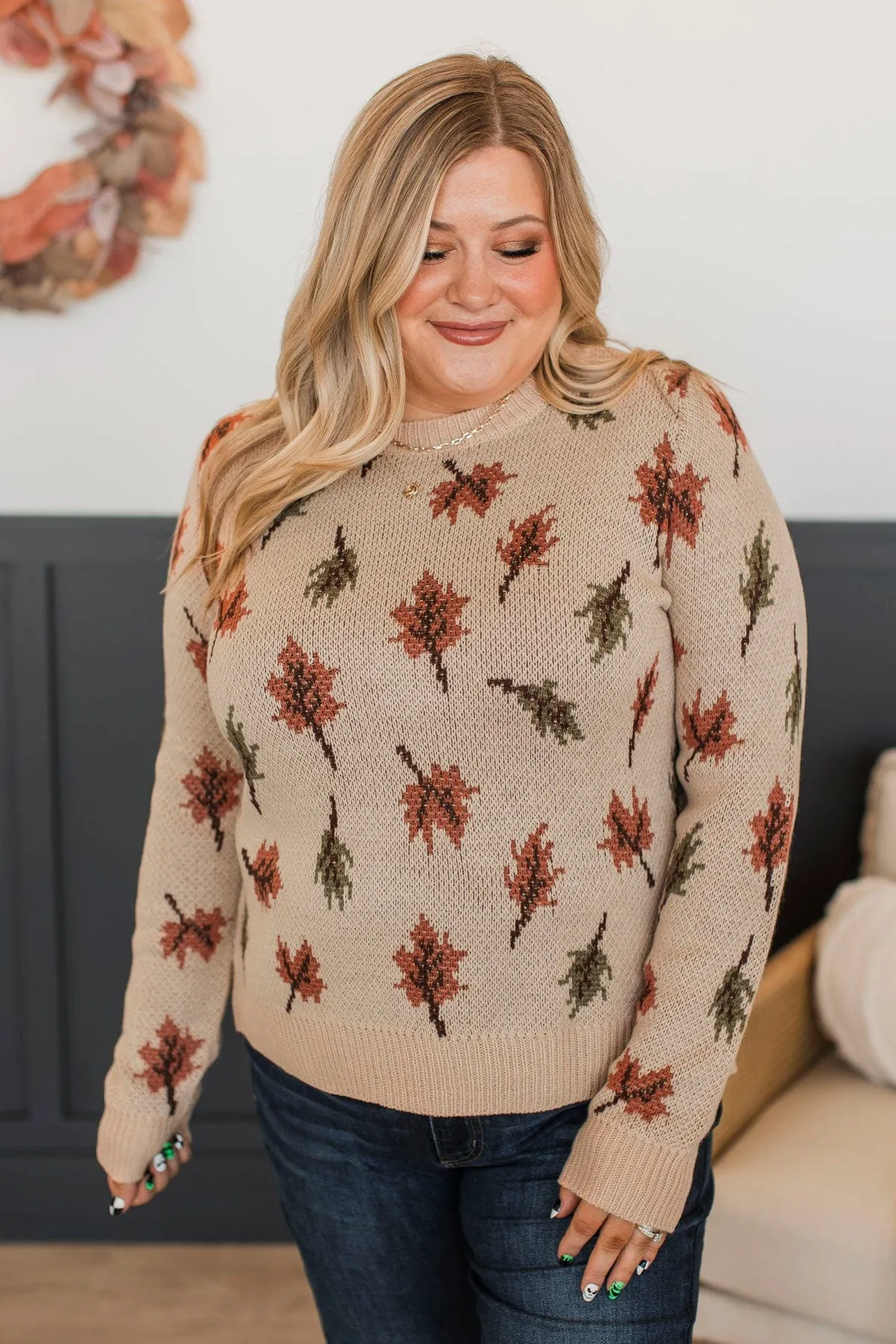Essence Of Autumn Knit Sweater- Oatmeal