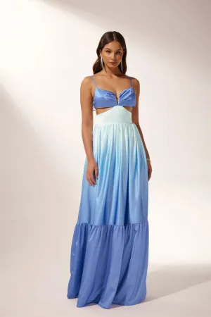 Ethel | Cut-Out Gradient Maxi Slip Dress