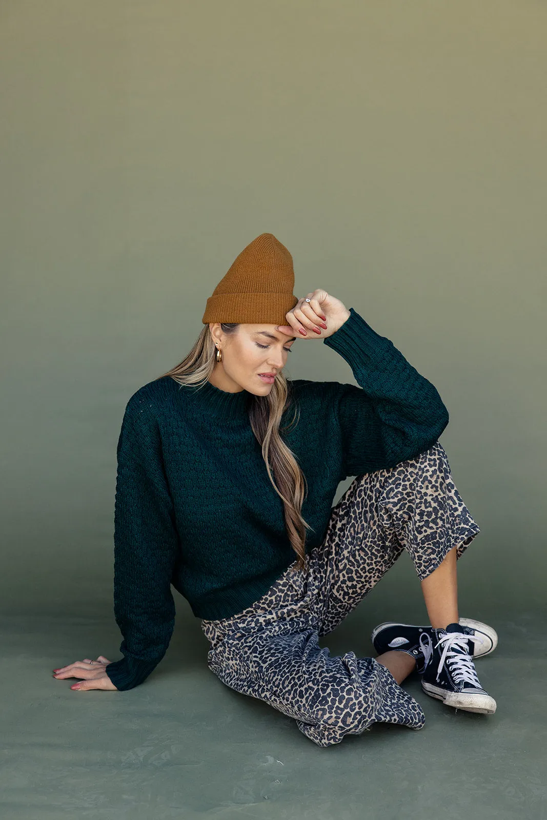 Every Word Mock Neck Sweater