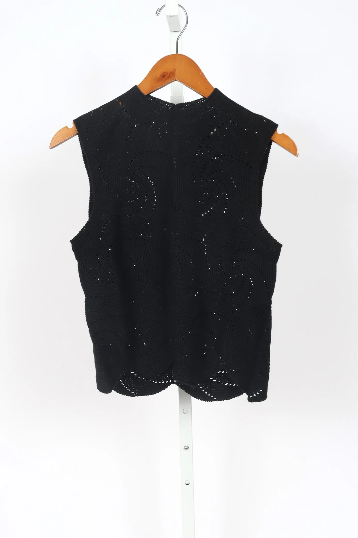 Evie Crochet Top - Black