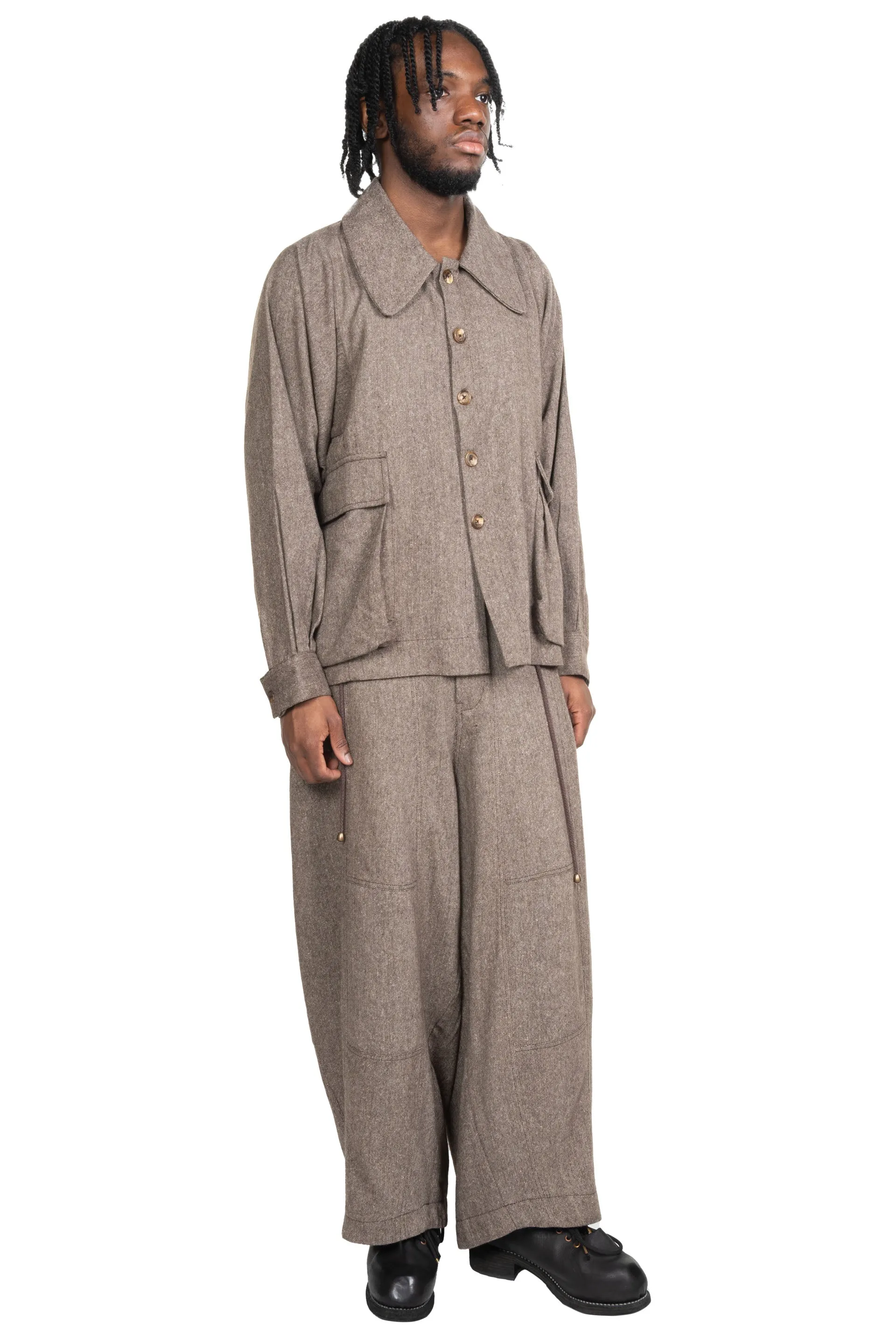 Farmer Jacket Antique Herringbone Wool