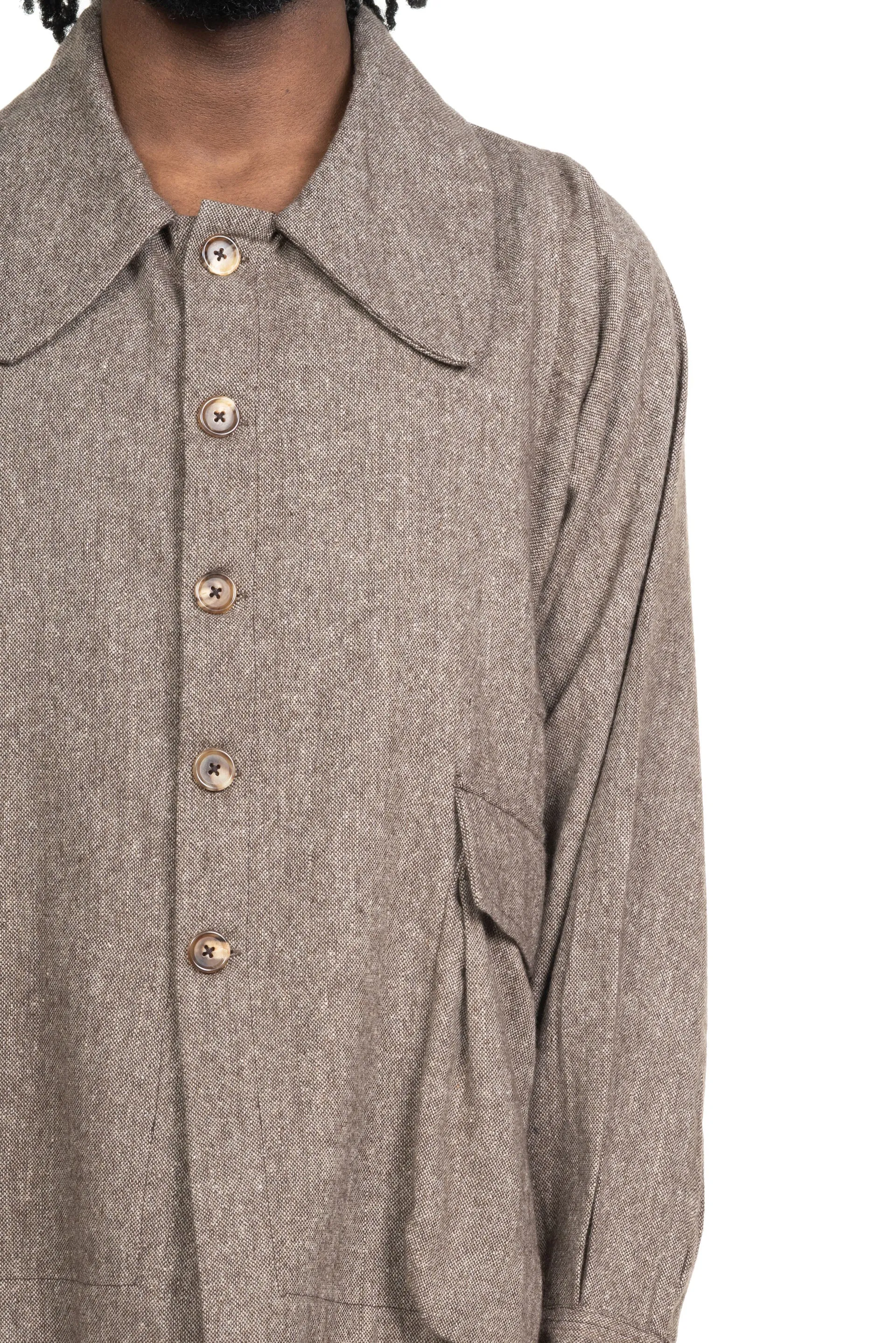 Farmer Jacket Antique Herringbone Wool