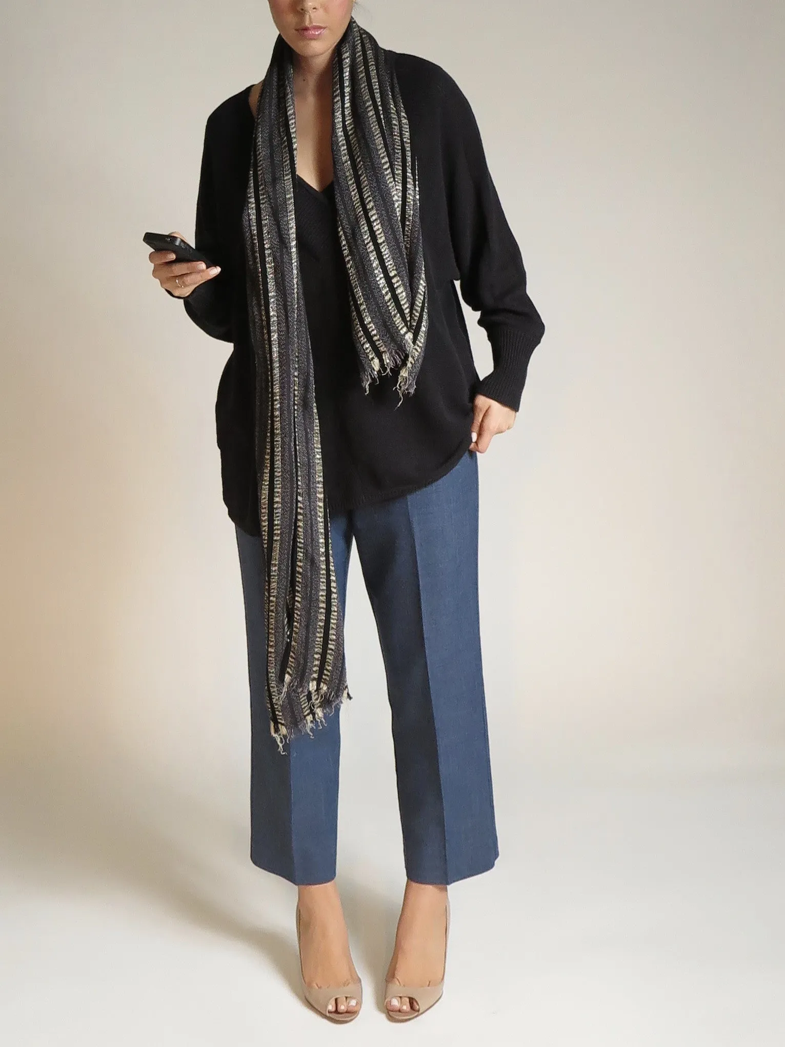 Faux Denim Pants