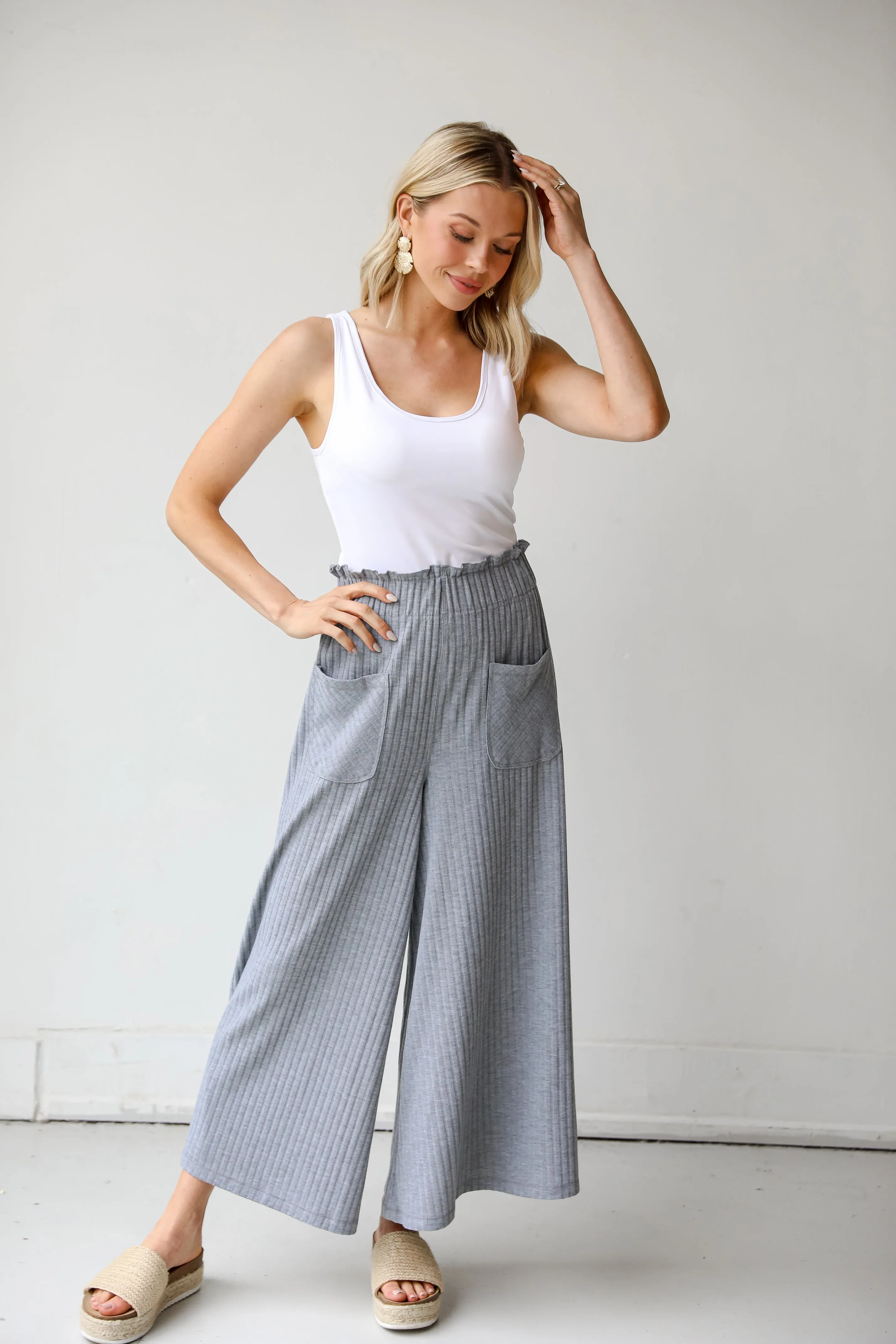 FINAL SALE - Dreamy Day Off Culotte Pants