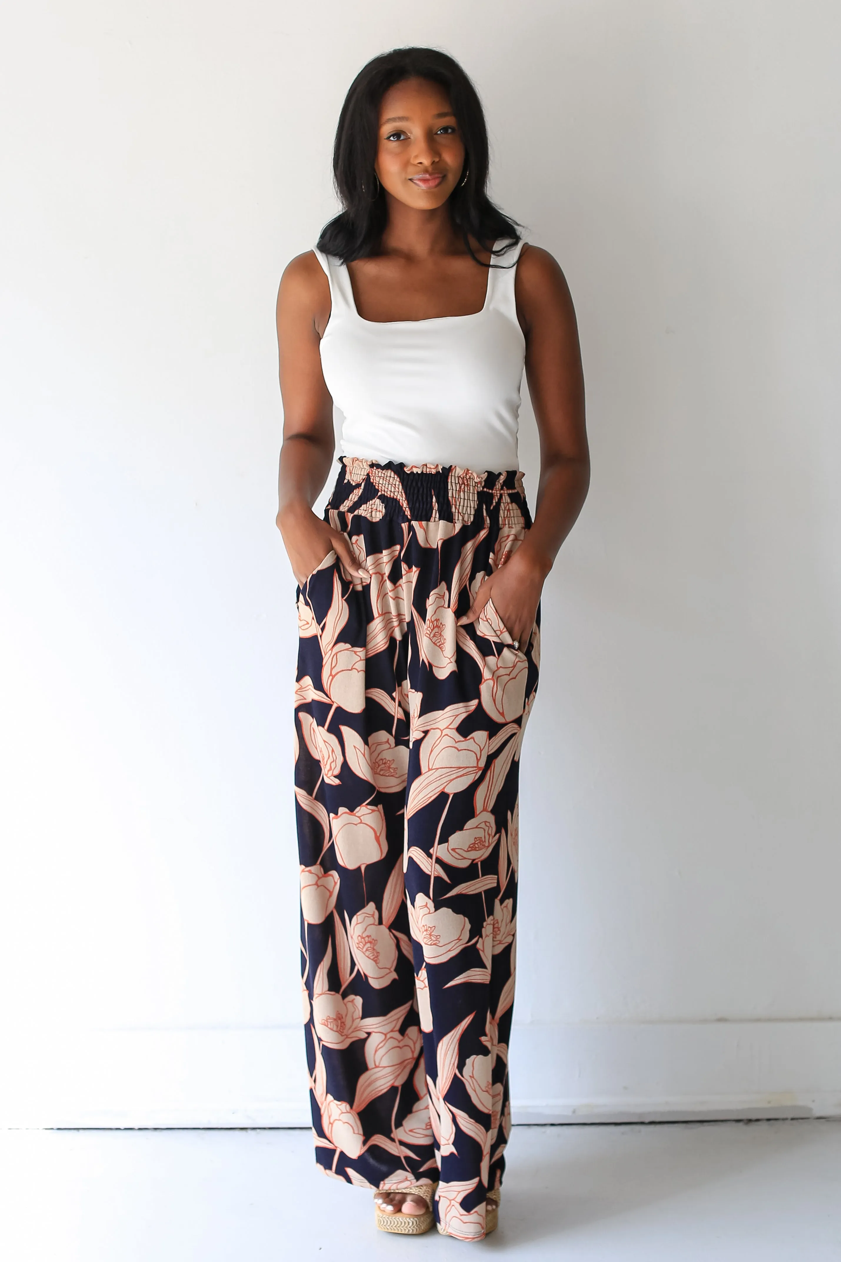 FINAL SALE - Lush Loving Floral Wide Leg Pants
