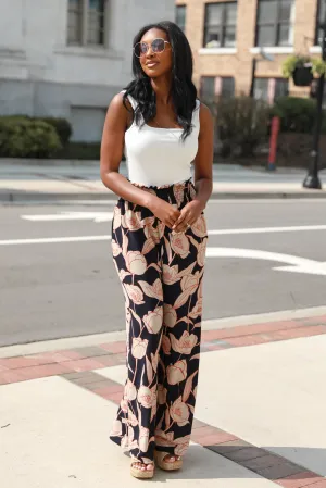 FINAL SALE - Lush Loving Floral Wide Leg Pants