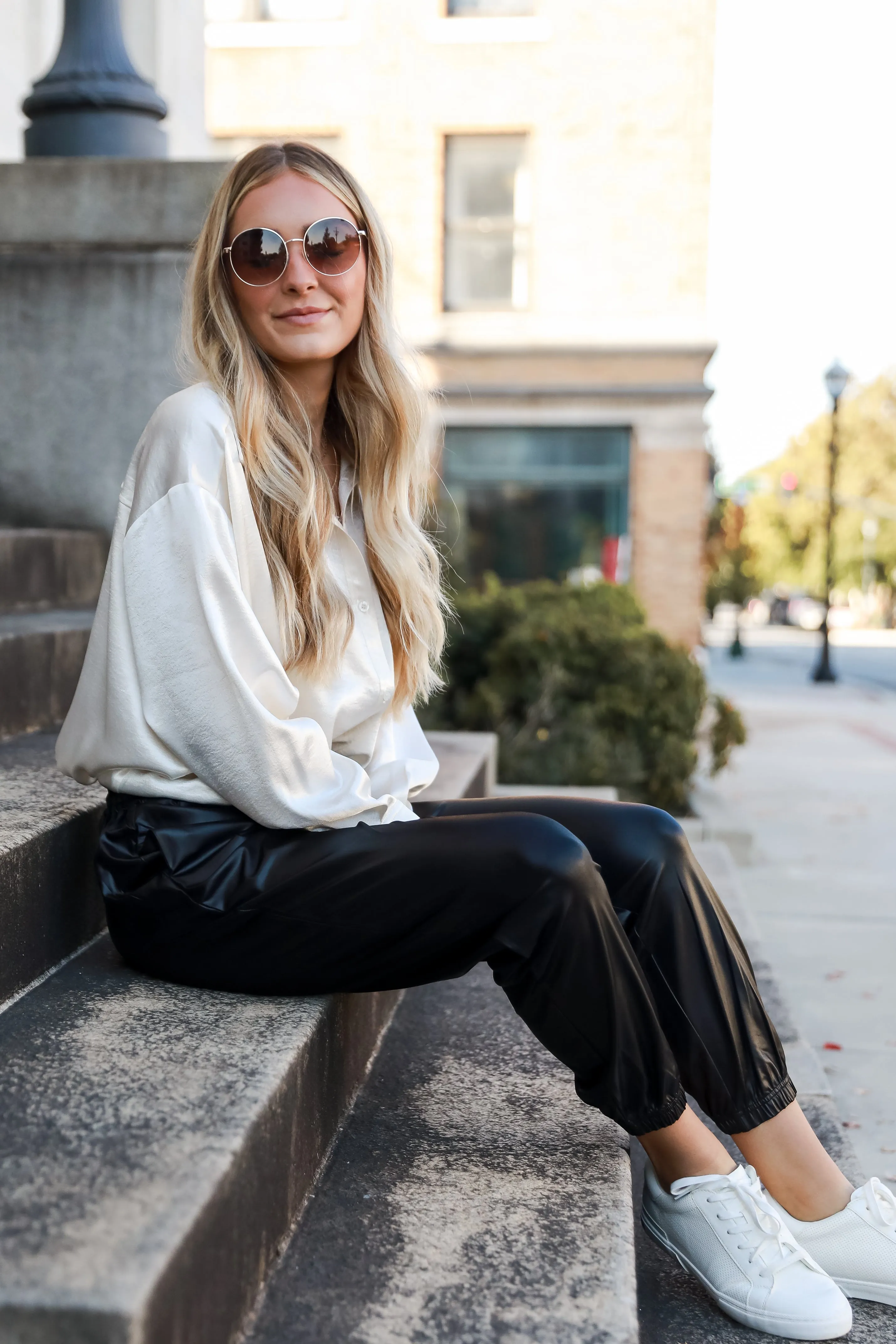 FINAL SALE - Posh Era Leather Joggers