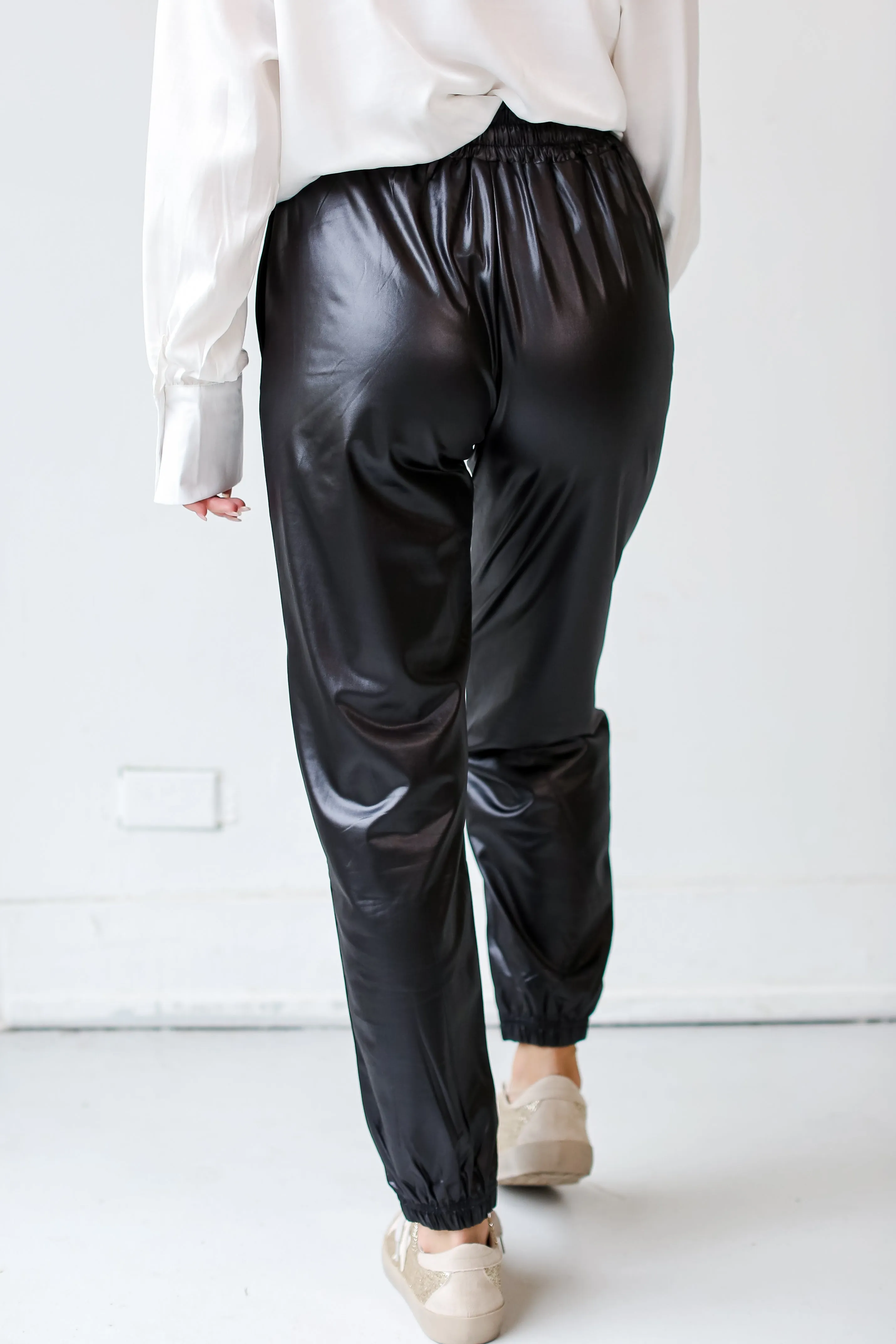 FINAL SALE - Posh Era Leather Joggers