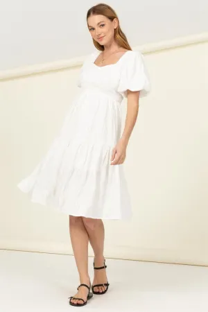 FIND ME AGAIN TIERED MIDI DRESS- Hyfve