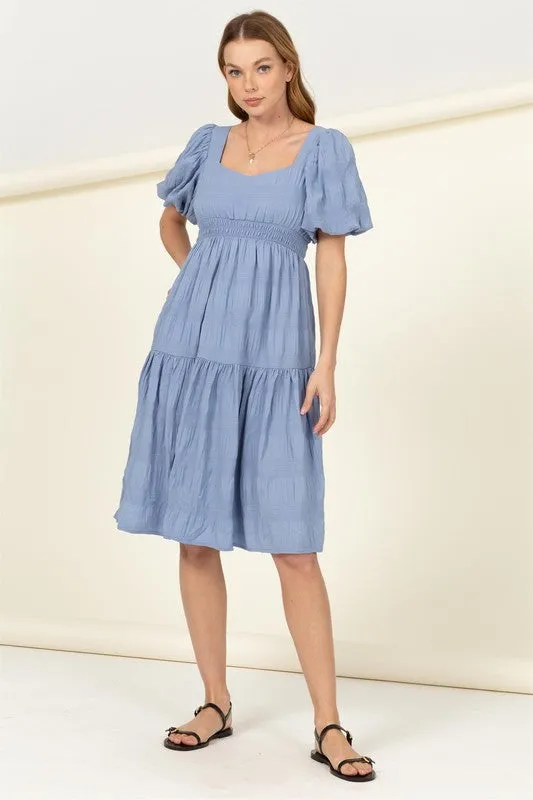 FIND ME AGAIN TIERED MIDI DRESS- Hyfve