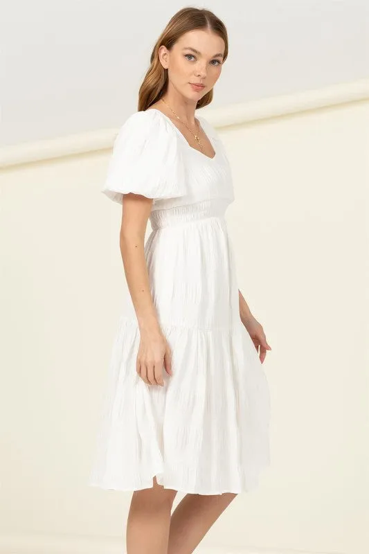 FIND ME AGAIN TIERED MIDI DRESS- Hyfve