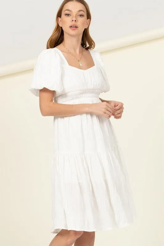 FIND ME AGAIN TIERED MIDI DRESS- Hyfve