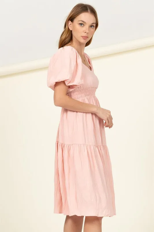 FIND ME AGAIN TIERED MIDI DRESS- Hyfve