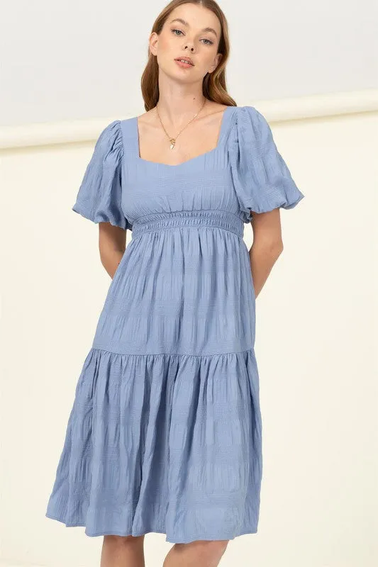 FIND ME AGAIN TIERED MIDI DRESS- Hyfve