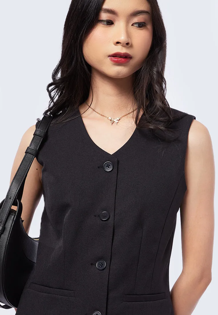 Fitted Crop Vest