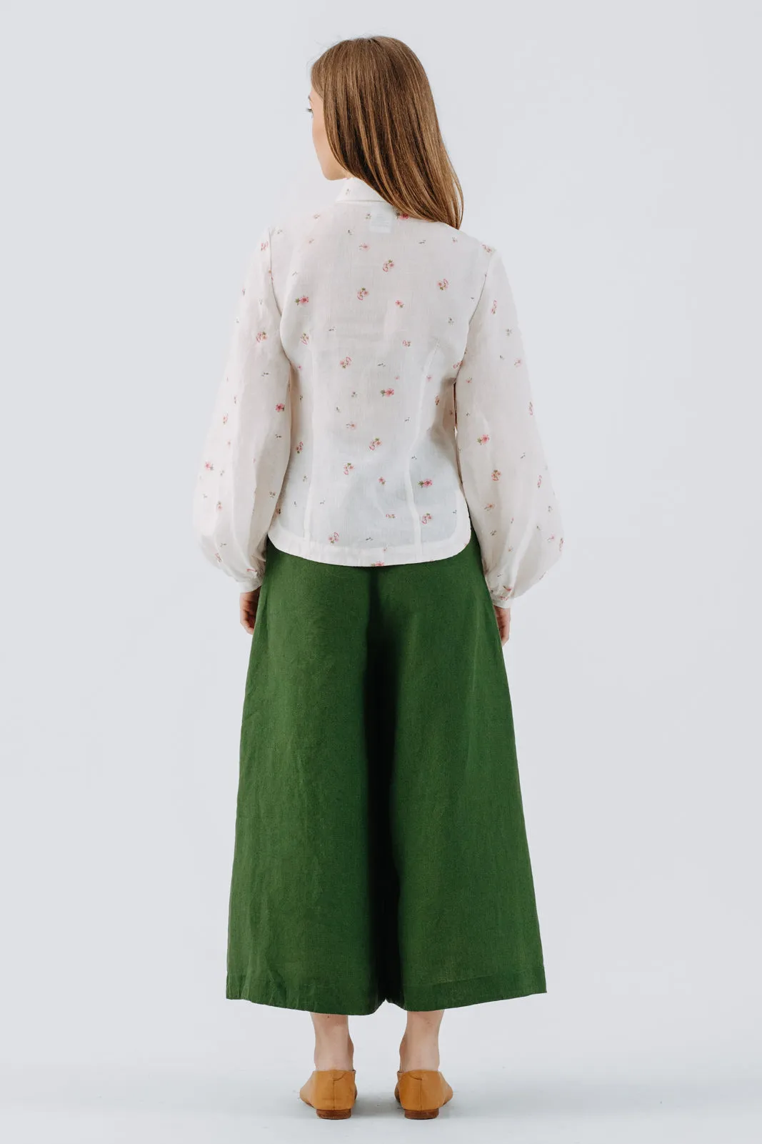 Fitted Sophie Shirt, Long Sleeve,  Apple Blossom