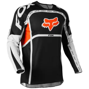 FOX 360 DVIDE JERSEY [BLACK/WHITE/ORANGE]