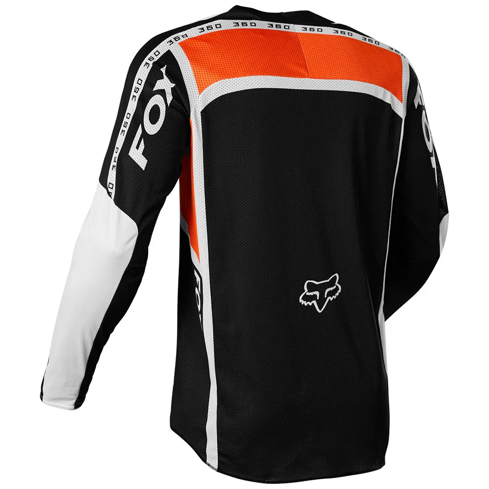 FOX 360 DVIDE JERSEY [BLACK/WHITE/ORANGE]